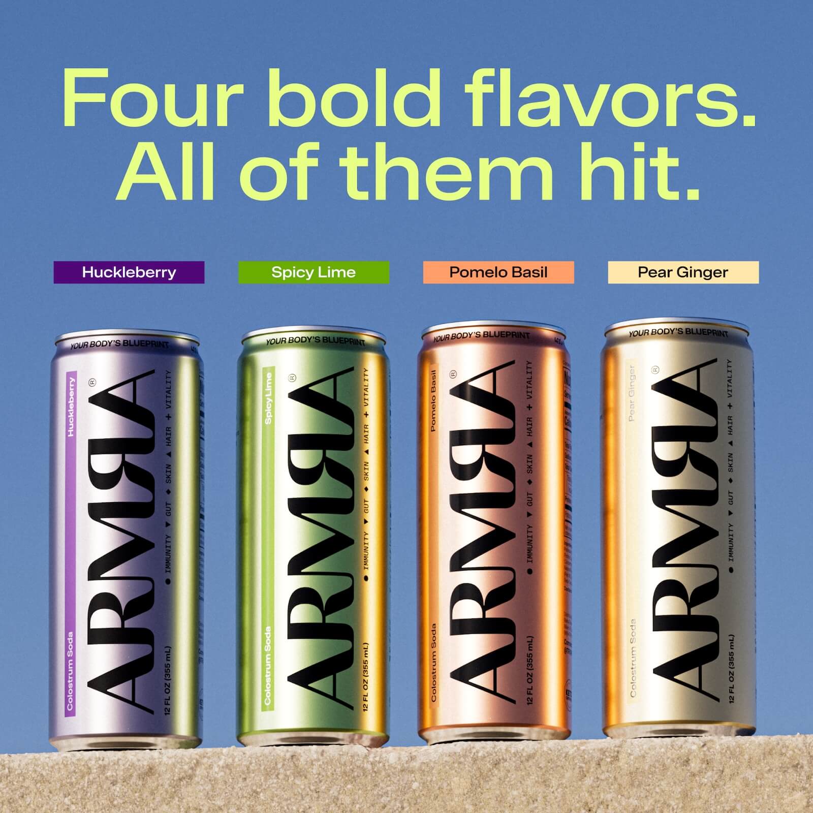 ARMRA Colostrum Soda Variety 12-Pack