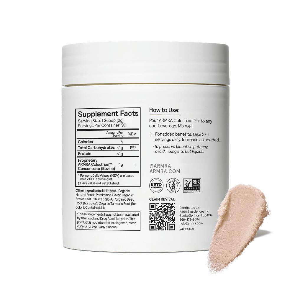 ARMRA Colostrum Peach Persimmon Jar