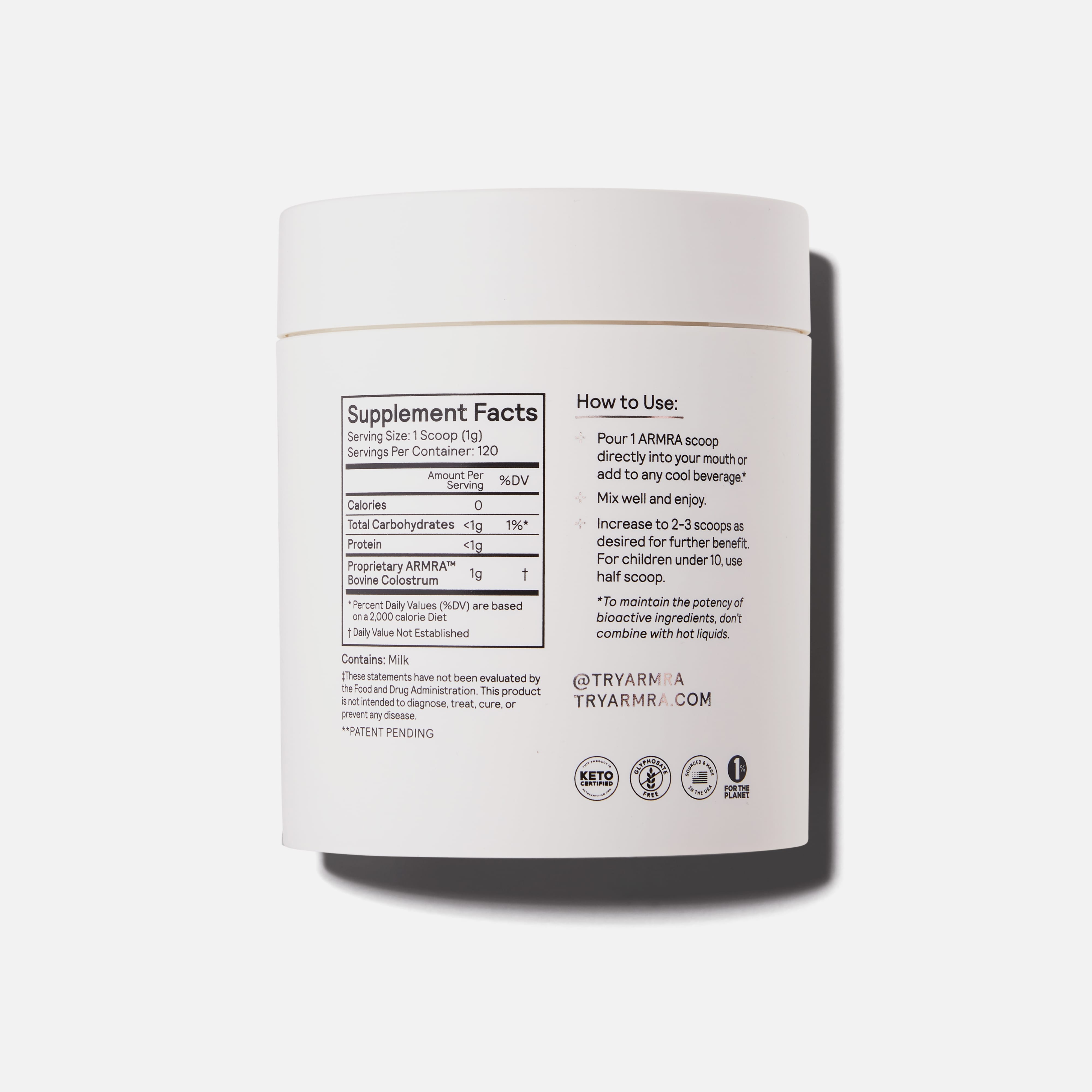 ARMRA Colostrum Unflavored Jar (3 Count)