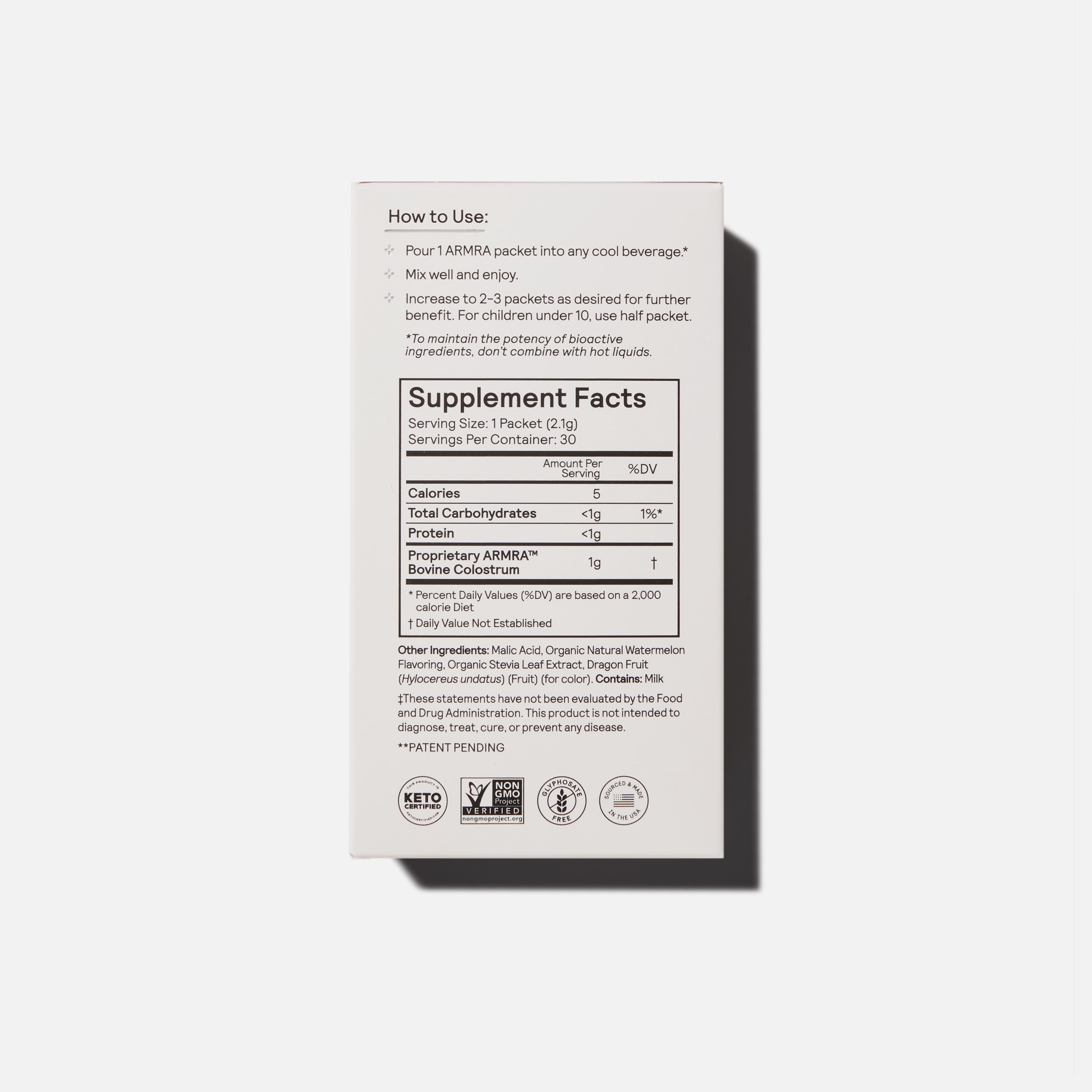 ARMRA Colostrum Vine Watermelon Travel Sticks