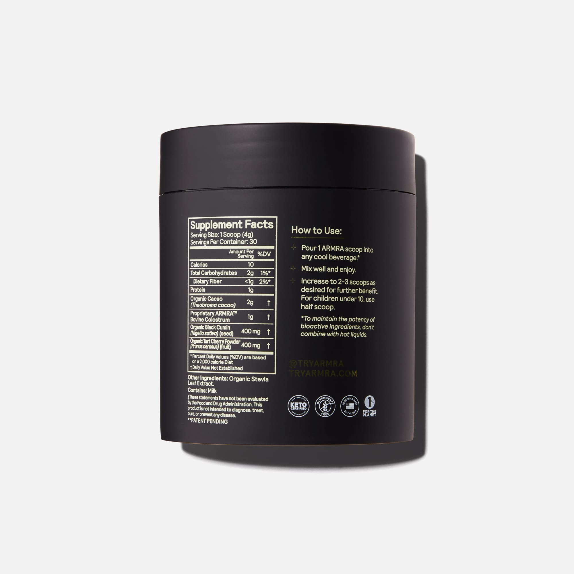 ARMRA Colostrum Performance Revival Jar